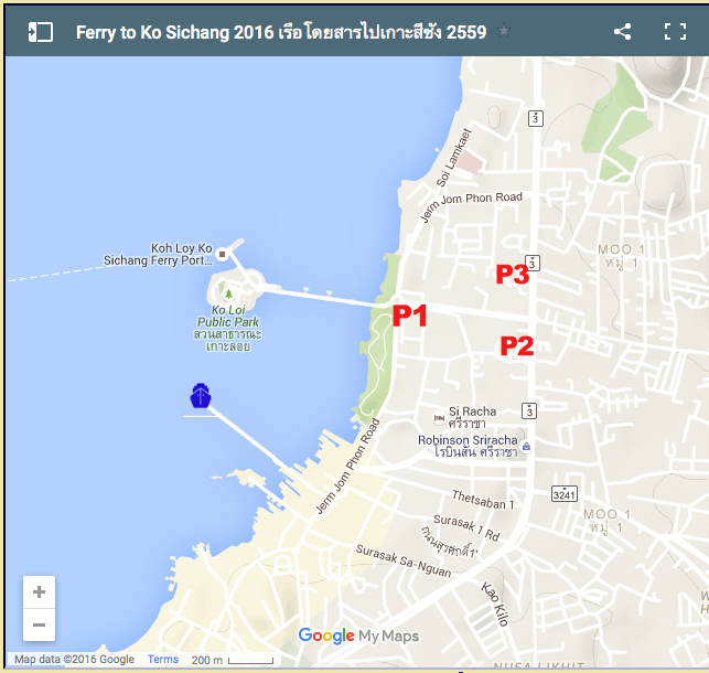 Map of downtown Siracha