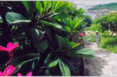 Stairs to Buddha's Footprint