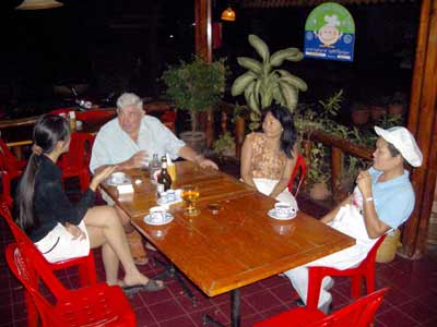 Friends Poy, Murray, Vilai and Pan